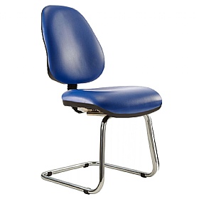 Kirby High Back Vinyl Visitor Chair