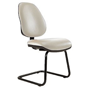 Kirby High Back Vinyl Visitor Chair