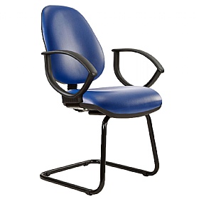 Kirby High Back Vinyl Visitor Chair