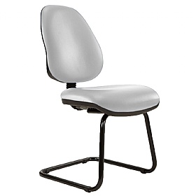 Kirby High Back Vinyl Visitor Chair