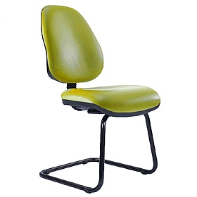 Kirby High Back Vinyl Visitor Chair