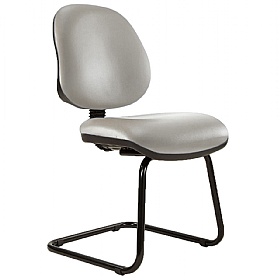 Kirby Medium Back Vinyl Visitor Chair