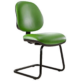 Kirby Medium Back Vinyl Visitor Chair