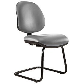 Kirby Medium Back Vinyl Visitor Chair