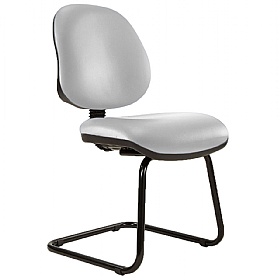 Kirby Medium Back Vinyl Visitor Chair