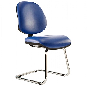 Kirby Medium Back Vinyl Visitor Chair