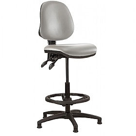 Kirby Medium Back Vinyl Draughtsman Chair