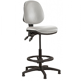 Kirby Medium Back Vinyl Draughtsman Chair