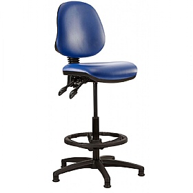 Kirby Medium Back Vinyl Draughtsman Chair