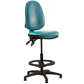 Kirby High Back Vinyl Draughtsman Chair