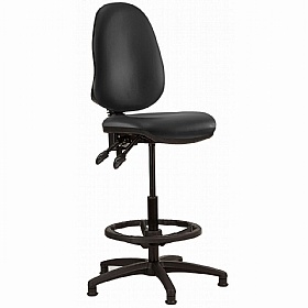 Kirby High Back Vinyl Draughtsman Chair