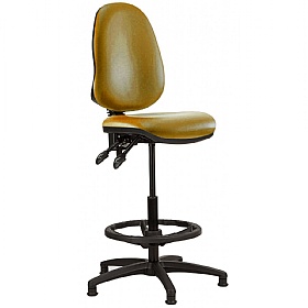 Kirby High Back Vinyl Draughtsman Chair