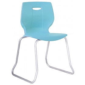 Geo Ergonomic Polypropylene Skid Classroom Chairs