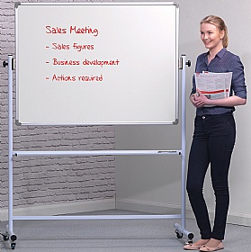 Mobile Magnetic Swivel Whiteboards