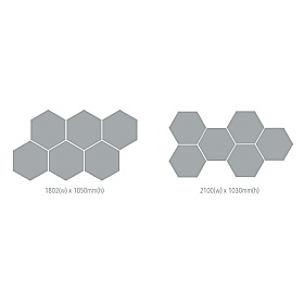 Bottle Boards Eco-Friendly Hexagonal Noticeboards - Display Equipment