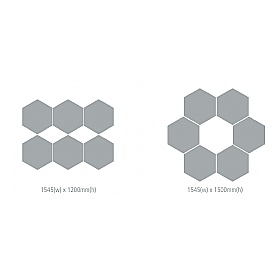 Bottle Boards Eco-Friendly Hexagonal Noticeboards - Display Equipment