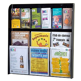 Crystal Clear Wall Mounted Leaflet Dispenser