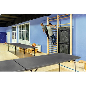 Shadow Rectangular Poly Folding Tables