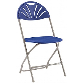 Versa Lightweight Fan Back Folding Chair (Pack of 8)