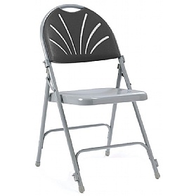 QuikFold Lightweight Fan Back Folding Chair (Pack