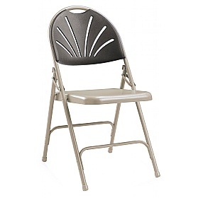 QuikFold Lightweight Fan Back Folding Chair (Pack