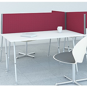 Solitaire Desk Mounted Partition Screens - Office Accessories