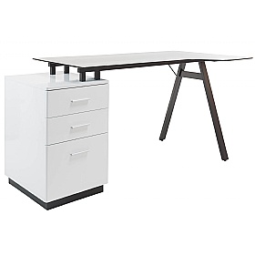 Cleveland Glass Home Office Desk