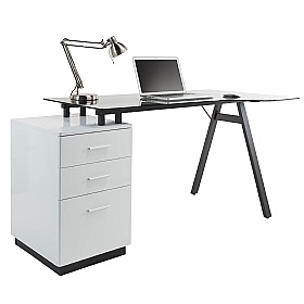 Cleveland Glass Home Office Desk