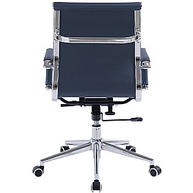 Aura Contemporary Medium Back Bonded Leather Executive Office Chairs - Office Chairs