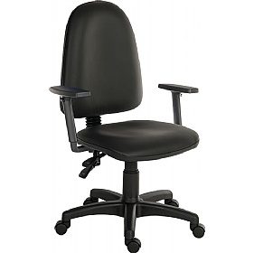 Ergo Twin 2 Lever Faux Leather Operator Chairs