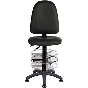 Ergo Twin Faux Leather Draughtsman Chairs