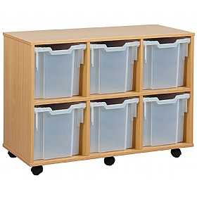 Classic Horizontal 6 Jumbo Tray Storage
