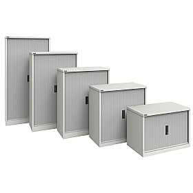 Silverline Kontrax Two Tone Tambour Cupboards