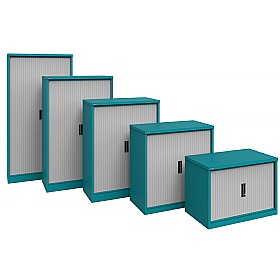 Silverline Kontrax Two Tone Tambour Cupboards