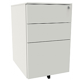 Silverline Desk High Metal Pedestals