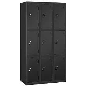 Atom Antibacterial Lockers With Black Carcass