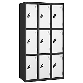 Atom Antibacterial Lockers With Black Carcass