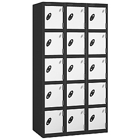 Atom Antibacterial Lockers With Black Carcass