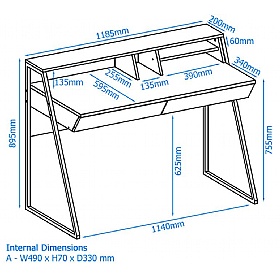 Salcombe Home Office Desk