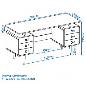 Somerset Home Office Desk - Office Desks