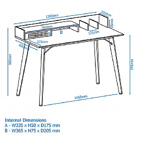 Memphis Home Office Desk