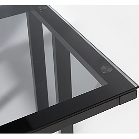 Air Smoked Glass Home Office Desk