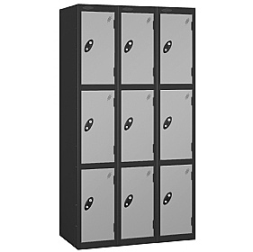 Atom Antibacterial Lockers With Black Carcass With