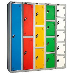 Atom Antibacterial Probe II Lockers With Silver Carcass - Hasp & Staple Lock