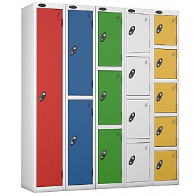 Atom Antibacterial Probe II Lockers With White Carcass - Hasp & Staple Lock
