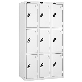 Atom Antibacterial Lockers With White Carcass