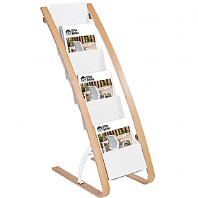 Woody 6 Compartment Leaflet / Brochure Dispenser