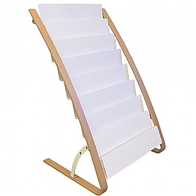 Woody 16 Compartment Leaflet / Brochure Dispenser - Display Equipment