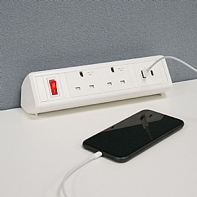 Boost Desktop Power Module 2 Power, 1 USB A, 1 USB C - Office Accessories