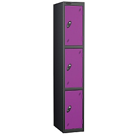 Equinox Black Antibacterial Lockers - Hasp & Stapl